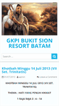 Mobile Screenshot of gkpibukitsionbatam.com